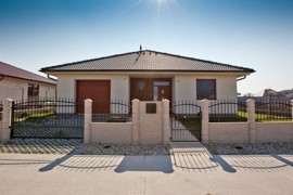 bungalov z predu